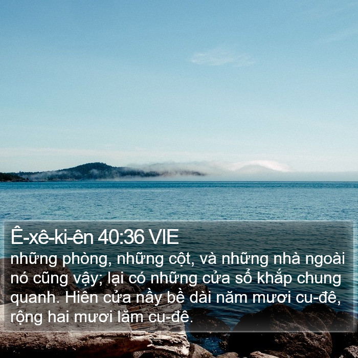 Ê-xê-ki-ên 40:36 VIE Bible Study