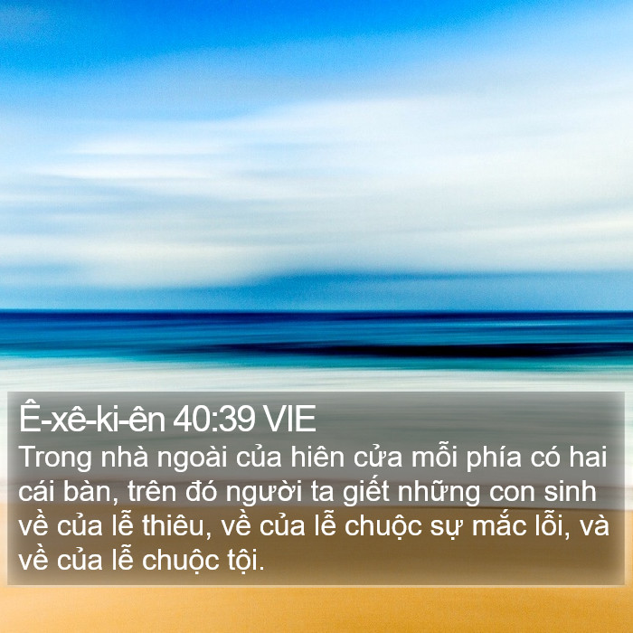 Ê-xê-ki-ên 40:39 VIE Bible Study