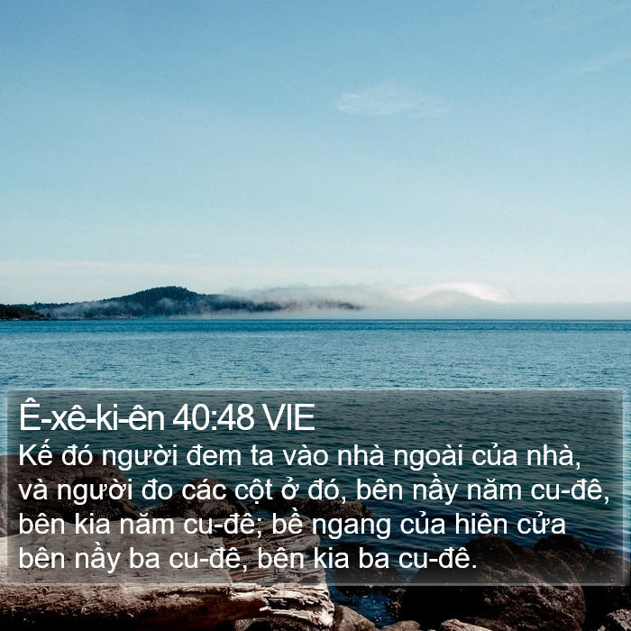 Ê-xê-ki-ên 40:48 VIE Bible Study