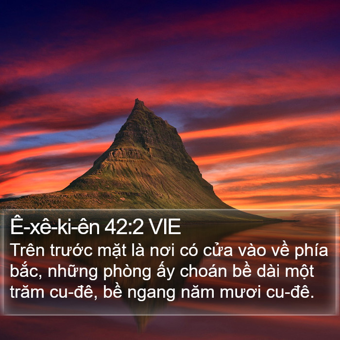 Ê-xê-ki-ên 42:2 VIE Bible Study