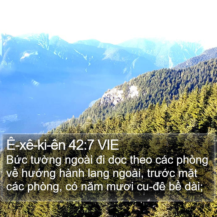 Ê-xê-ki-ên 42:7 VIE Bible Study