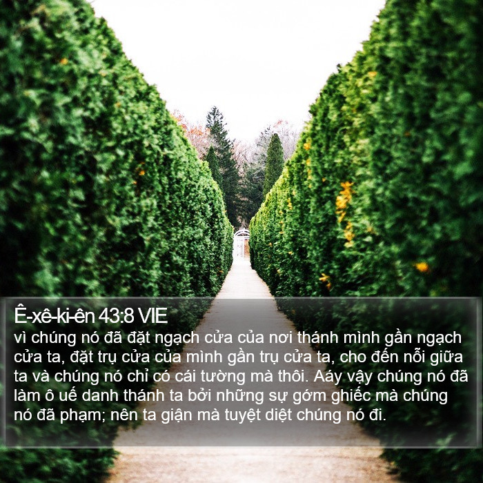 Ê-xê-ki-ên 43:8 VIE Bible Study