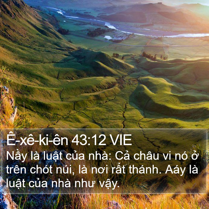 Ê-xê-ki-ên 43:12 VIE Bible Study