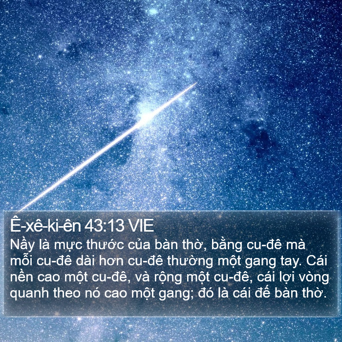 Ê-xê-ki-ên 43:13 VIE Bible Study