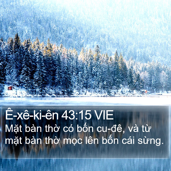 Ê-xê-ki-ên 43:15 VIE Bible Study