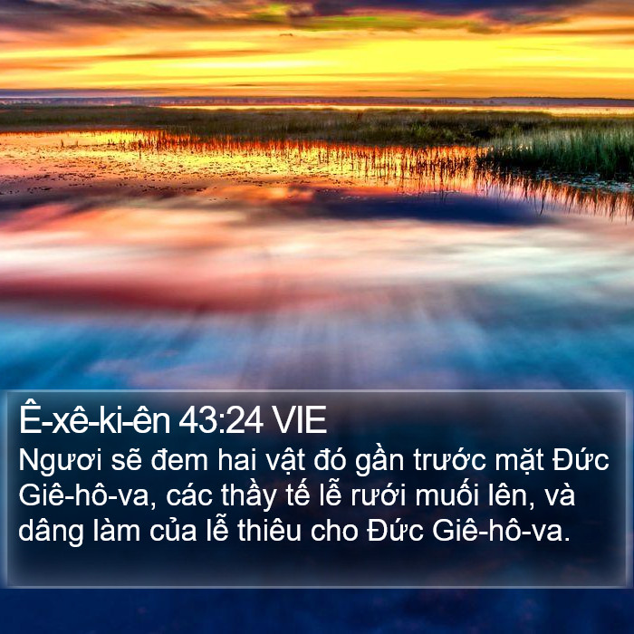 Ê-xê-ki-ên 43:24 VIE Bible Study