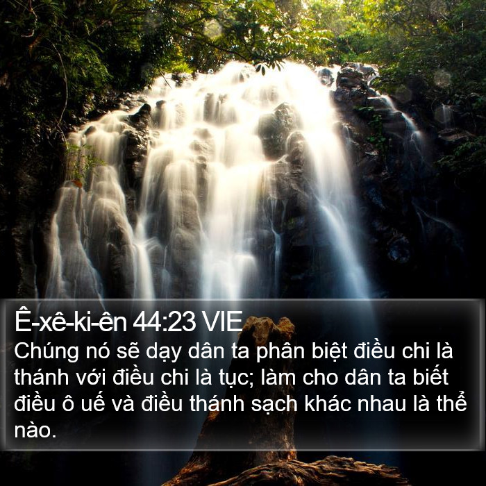 Ê-xê-ki-ên 44:23 VIE Bible Study