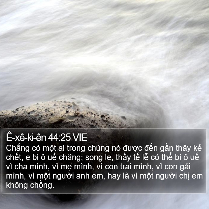 Ê-xê-ki-ên 44:25 VIE Bible Study