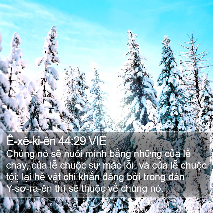 Ê-xê-ki-ên 44:29 VIE Bible Study