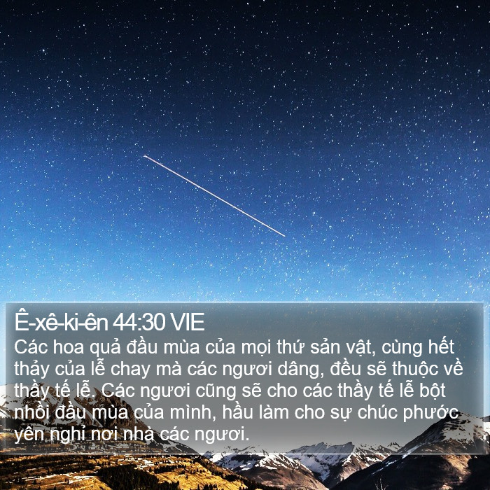Ê-xê-ki-ên 44:30 VIE Bible Study