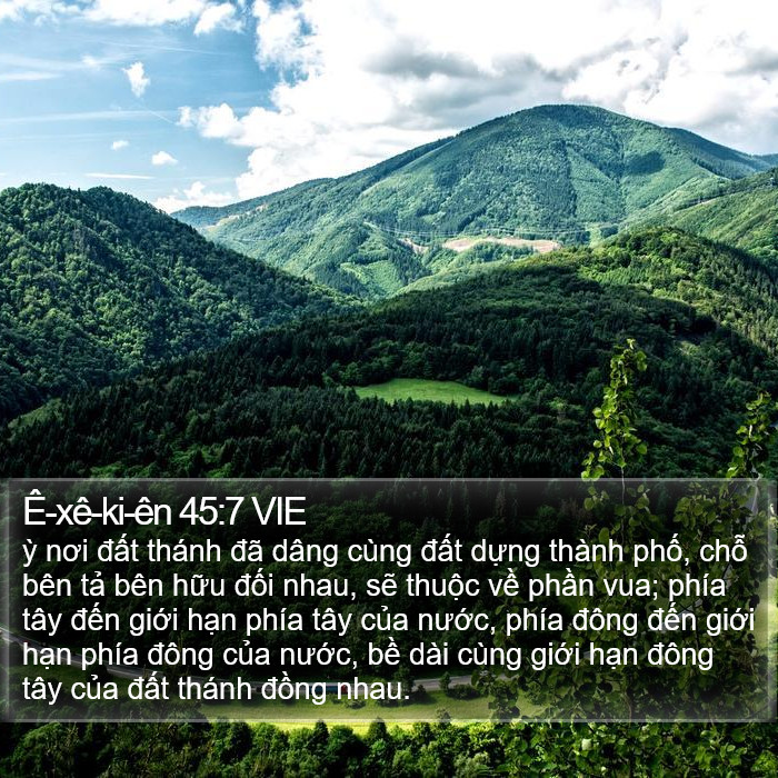 Ê-xê-ki-ên 45:7 VIE Bible Study