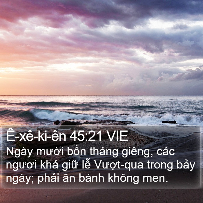 Ê-xê-ki-ên 45:21 VIE Bible Study