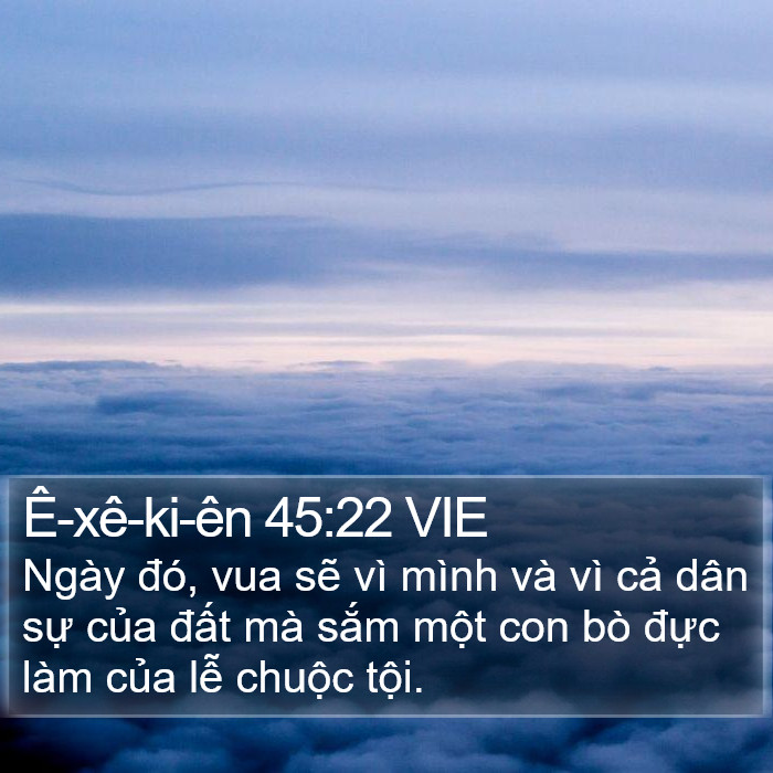 Ê-xê-ki-ên 45:22 VIE Bible Study