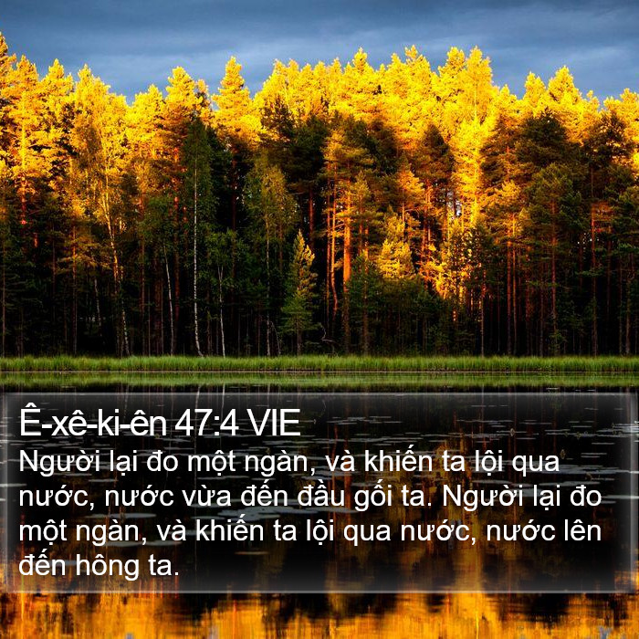 Ê-xê-ki-ên 47:4 VIE Bible Study