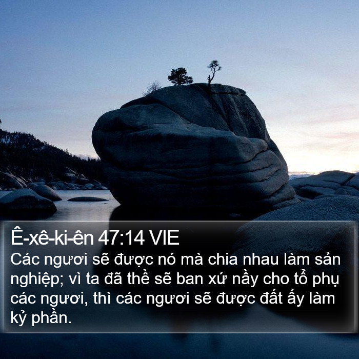 Ê-xê-ki-ên 47:14 VIE Bible Study