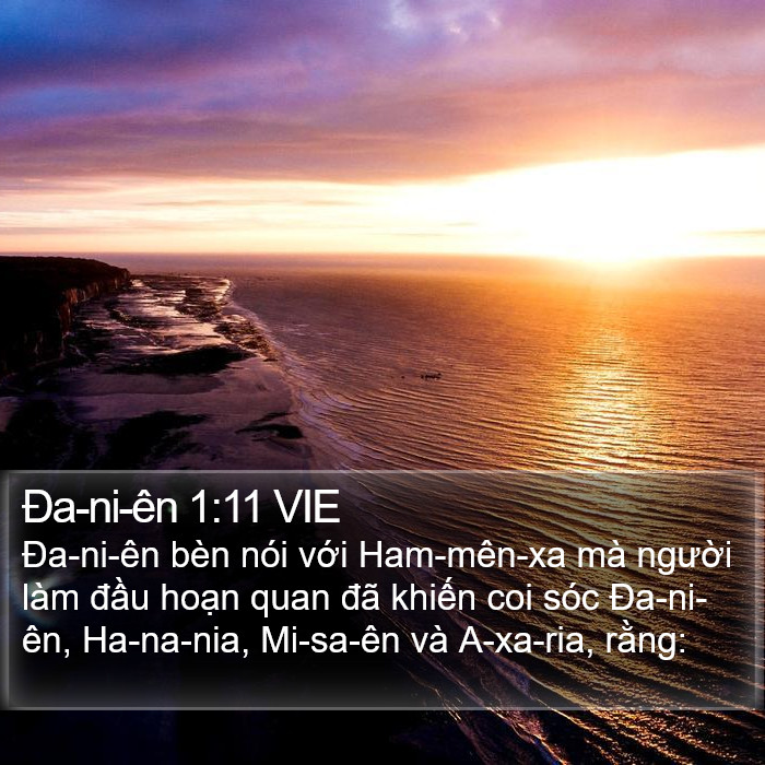 Ða-ni-ên 1:11 VIE Bible Study