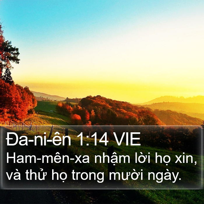 Ða-ni-ên 1:14 VIE Bible Study