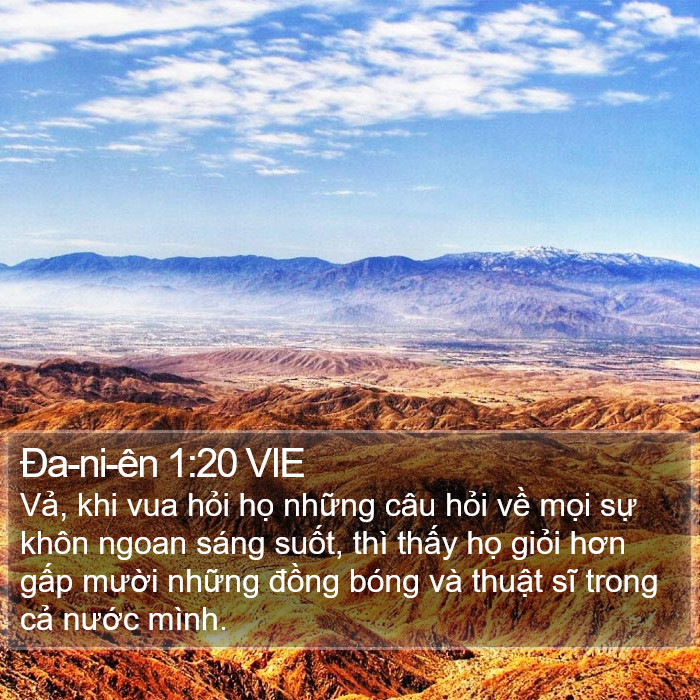 Ða-ni-ên 1:20 VIE Bible Study