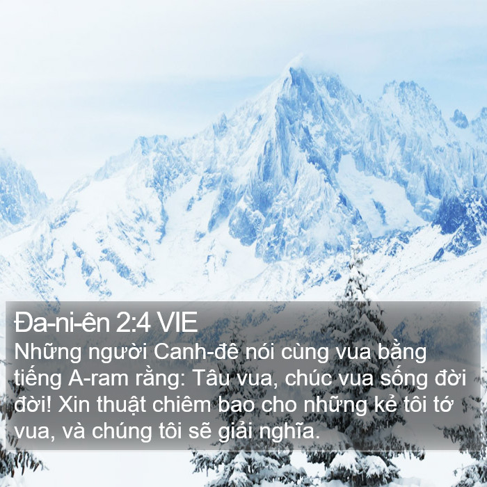 Ða-ni-ên 2:4 VIE Bible Study