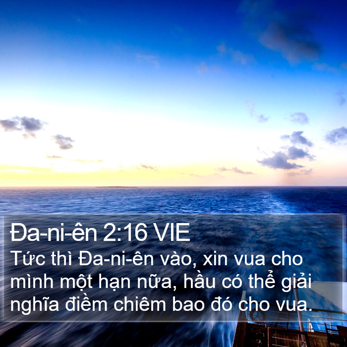 Ða-ni-ên 2:16 VIE Bible Study