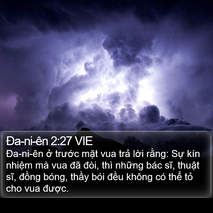 Ða-ni-ên 2:27 VIE Bible Study