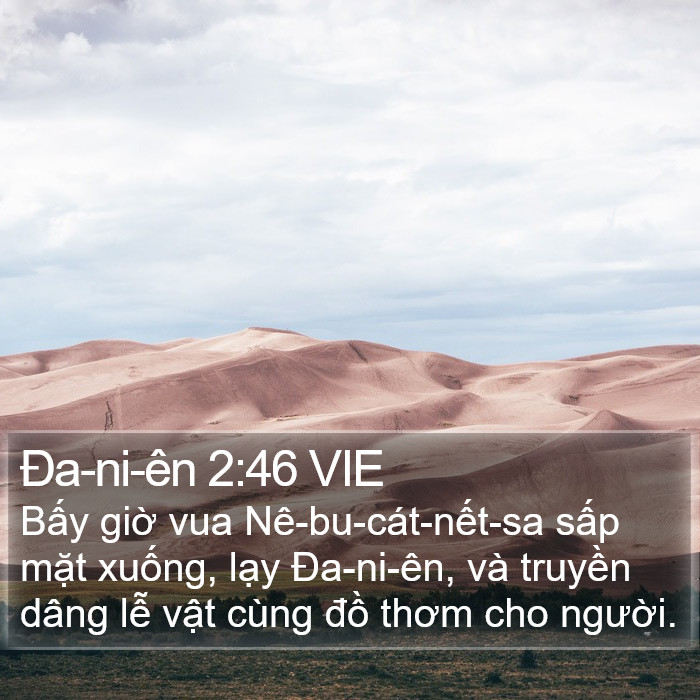 Ða-ni-ên 2:46 VIE Bible Study