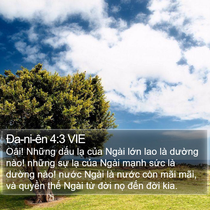 Ða-ni-ên 4:3 VIE Bible Study