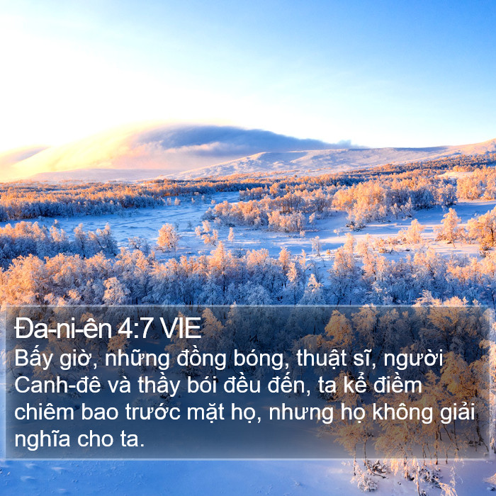 Ða-ni-ên 4:7 VIE Bible Study