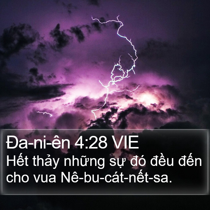 Ða-ni-ên 4:28 VIE Bible Study