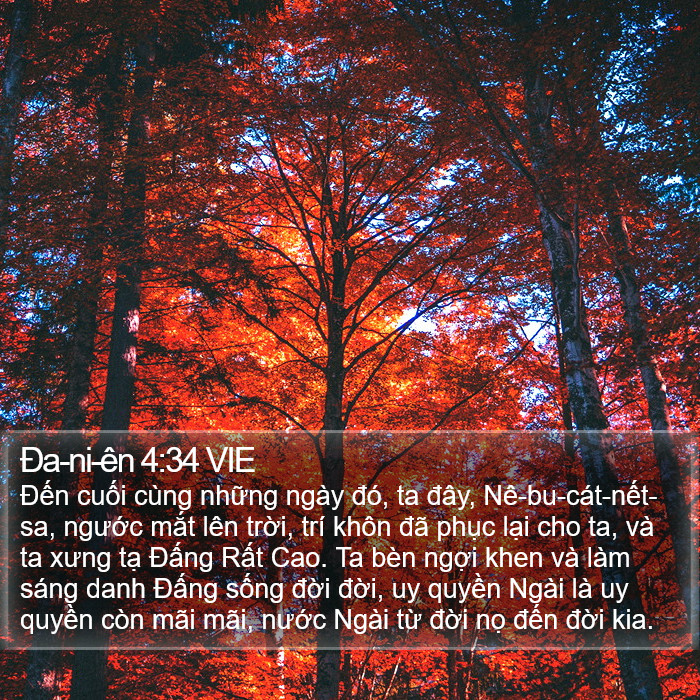 Ða-ni-ên 4:34 VIE Bible Study