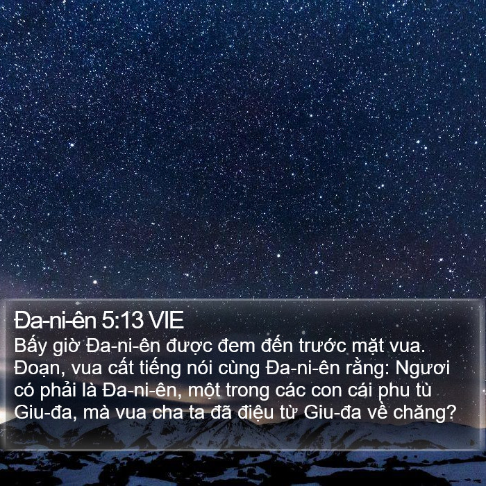 Ða-ni-ên 5:13 VIE Bible Study