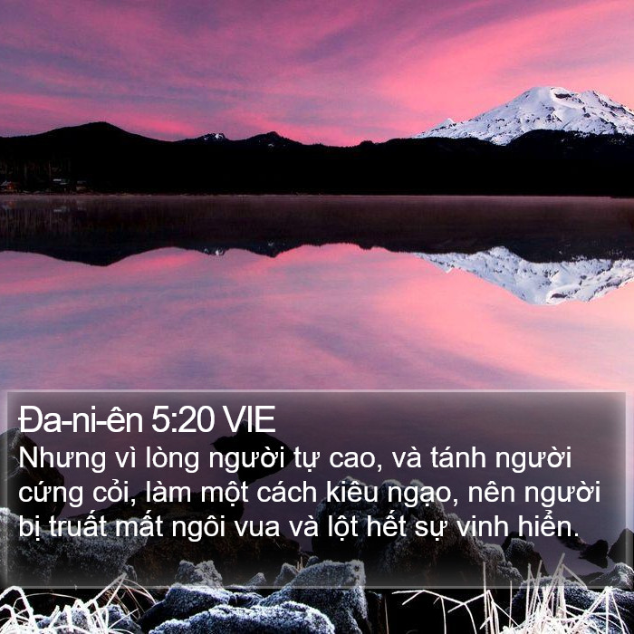 Ða-ni-ên 5:20 VIE Bible Study
