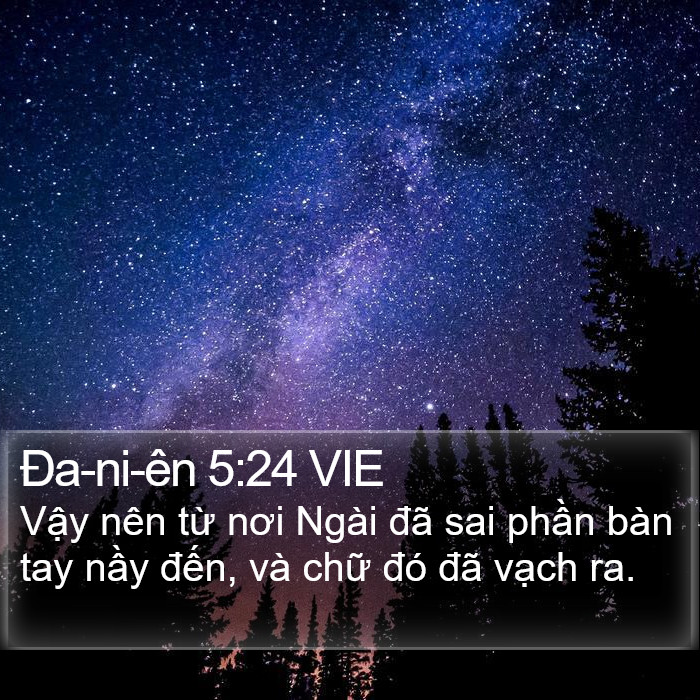 Ða-ni-ên 5:24 VIE Bible Study
