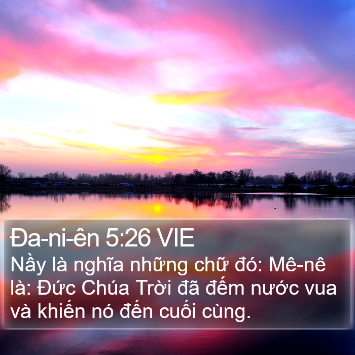 Ða-ni-ên 5:26 VIE Bible Study