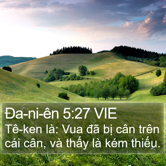 Ða-ni-ên 5:27 VIE Bible Study