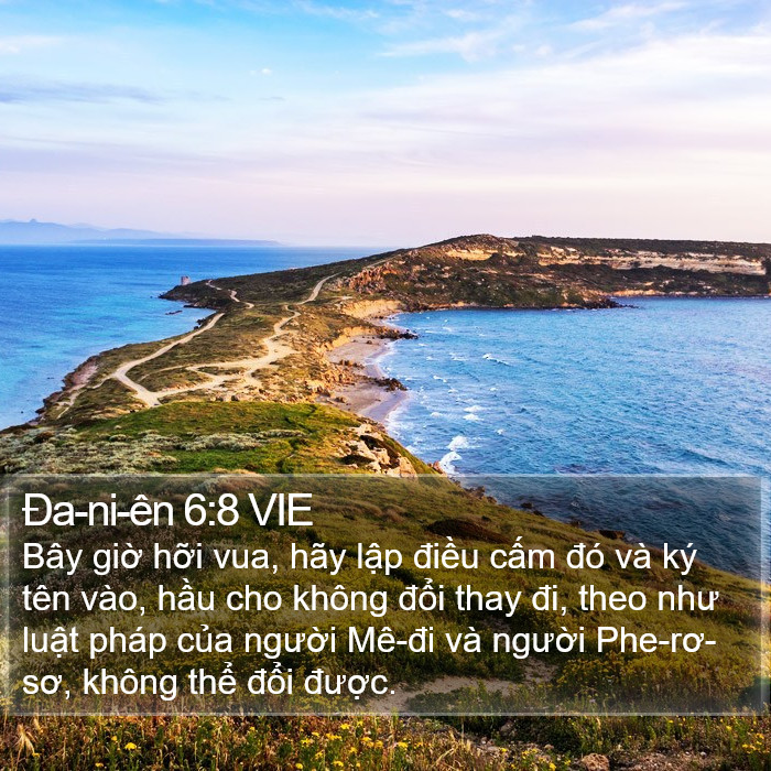 Ða-ni-ên 6:8 VIE Bible Study