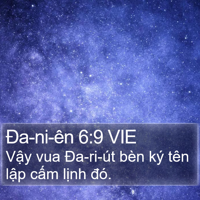 Ða-ni-ên 6:9 VIE Bible Study