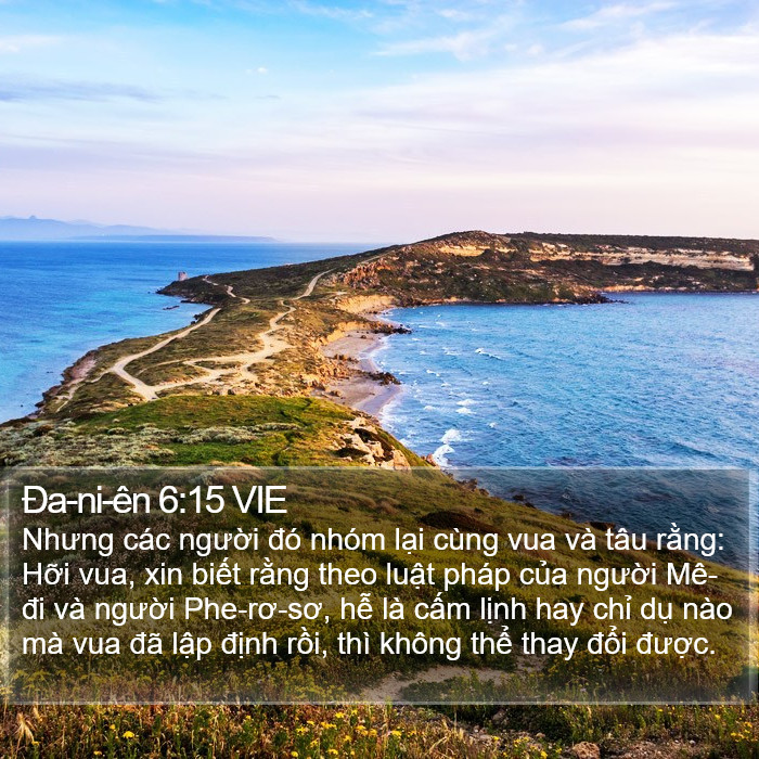 Ða-ni-ên 6:15 VIE Bible Study