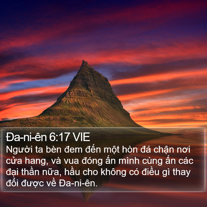 Ða-ni-ên 6:17 VIE Bible Study