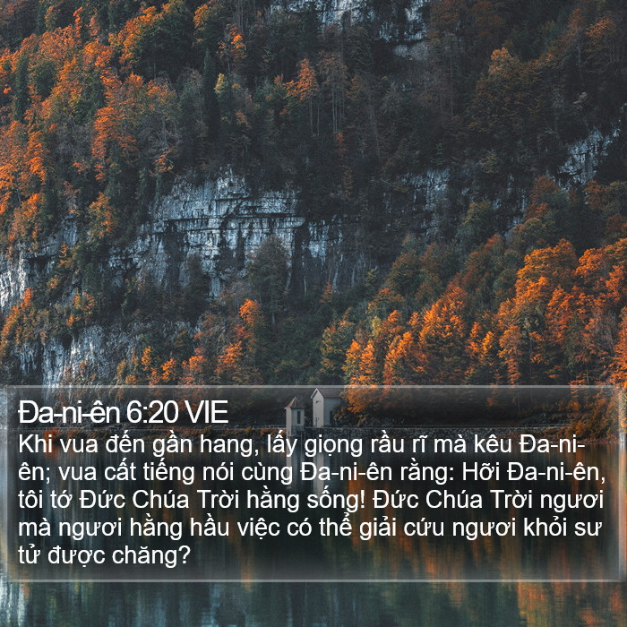 Ða-ni-ên 6:20 VIE Bible Study