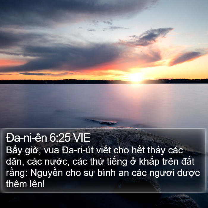 Ða-ni-ên 6:25 VIE Bible Study
