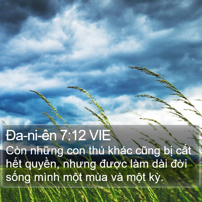 Ða-ni-ên 7:12 VIE Bible Study