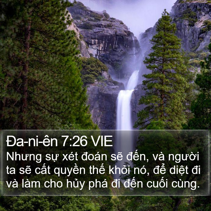 Ða-ni-ên 7:26 VIE Bible Study