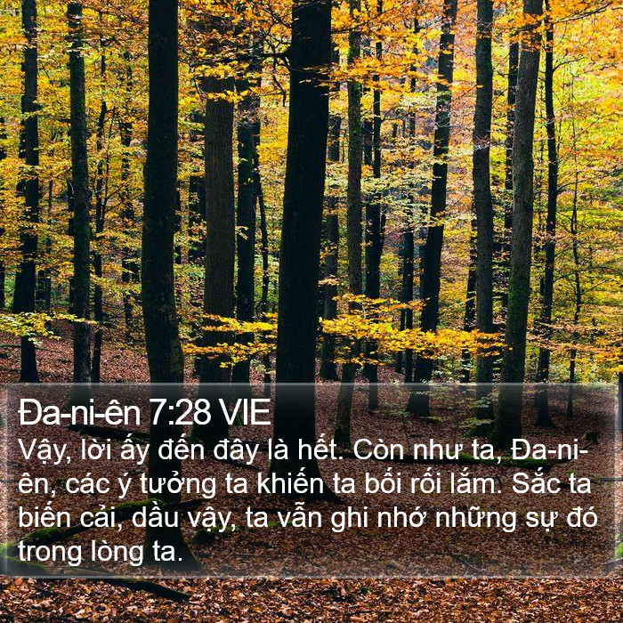 Ða-ni-ên 7:28 VIE Bible Study
