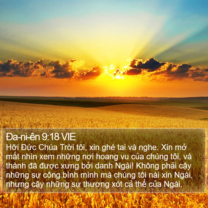 Ða-ni-ên 9:18 VIE Bible Study