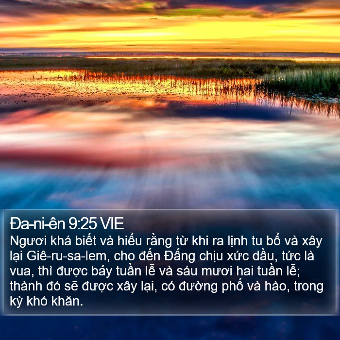 Ða-ni-ên 9:25 VIE Bible Study