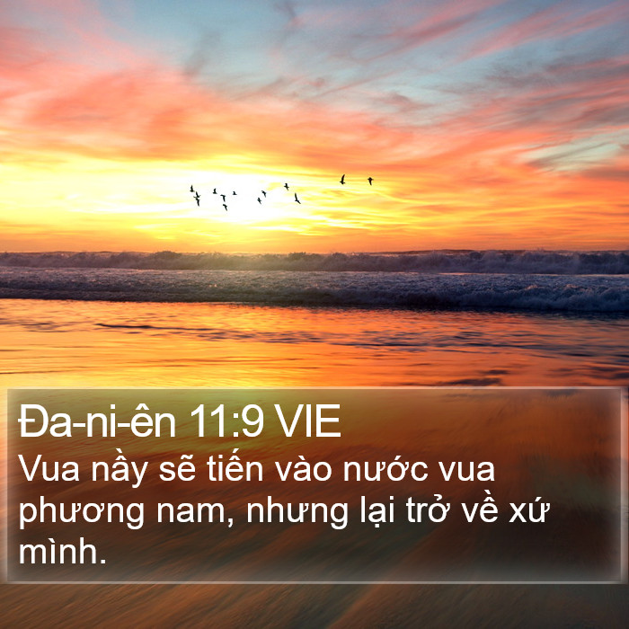 Ða-ni-ên 11:9 VIE Bible Study