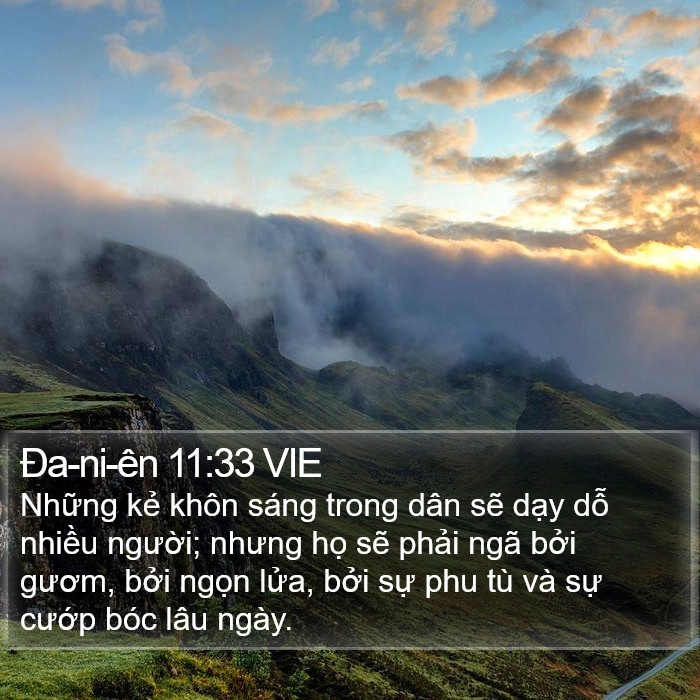 Ða-ni-ên 11:33 VIE Bible Study