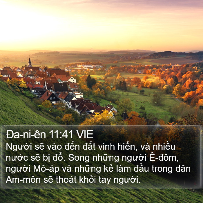 Ða-ni-ên 11:41 VIE Bible Study