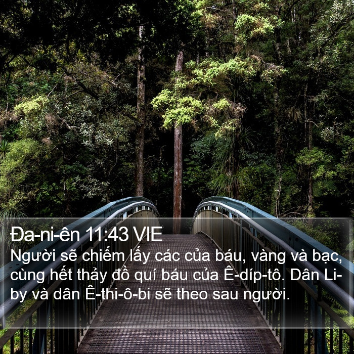 Ða-ni-ên 11:43 VIE Bible Study